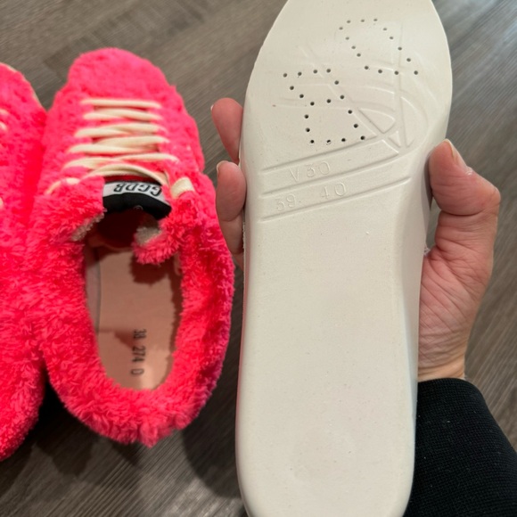 Golden Goose Superstar Sabot Fuchsia White Slip On Shearling Sneakers - Picture 8 of 15